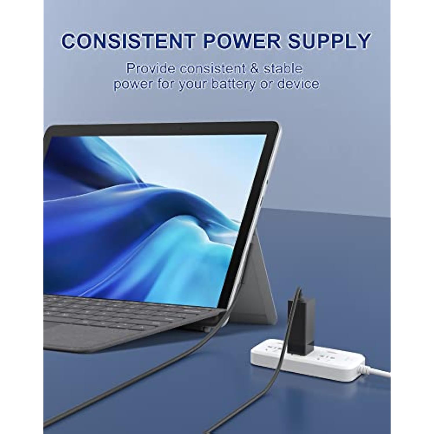 65W Gan Surface Pro Charger,Compact Foldable Charger For Microsoft Surface Pro