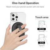 Magnetic Finger Phone Grip For Magsafe Stand, Phone Grip Strap Holder As Kickstand, Magnetic Phone Grip Holder, For Iphone 16 15 14 13 12 Series, Clear