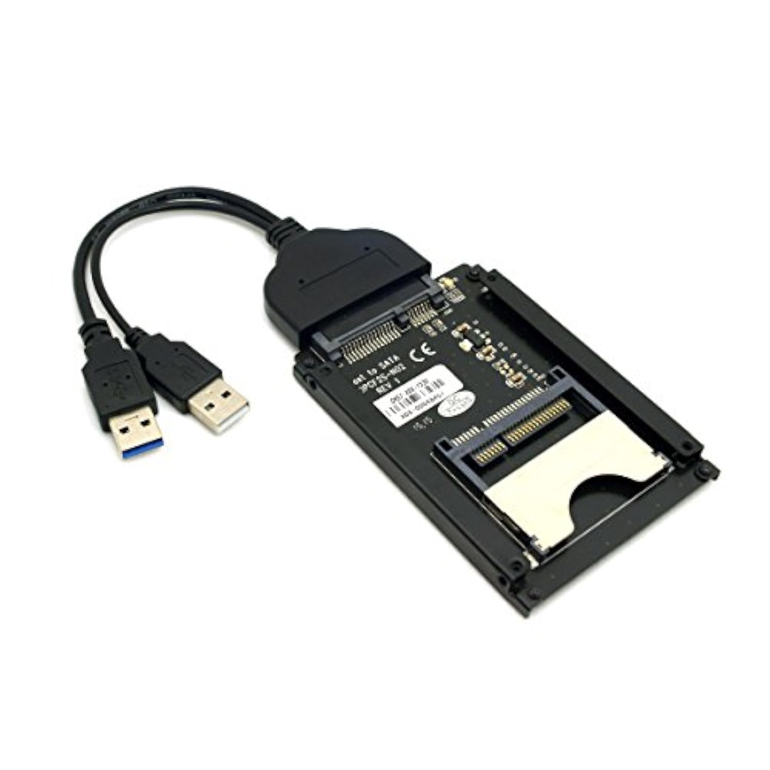 Cablecc SATA 22Pin to USB 3.0 to CFast Card Adapter 2.5 inch Hard Disk Case SS