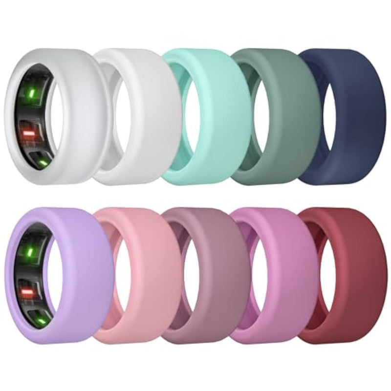 Ring Cover For Oura Ring Gen 4/ Gen 3, Anti-Scratch Elastic Silicone Oura Ring Case Protector For Men Women Working Out Gym