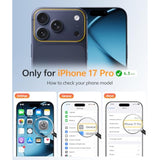 Magsafe Compatible iPhone 17 Pro Case with Blue Screen Protector