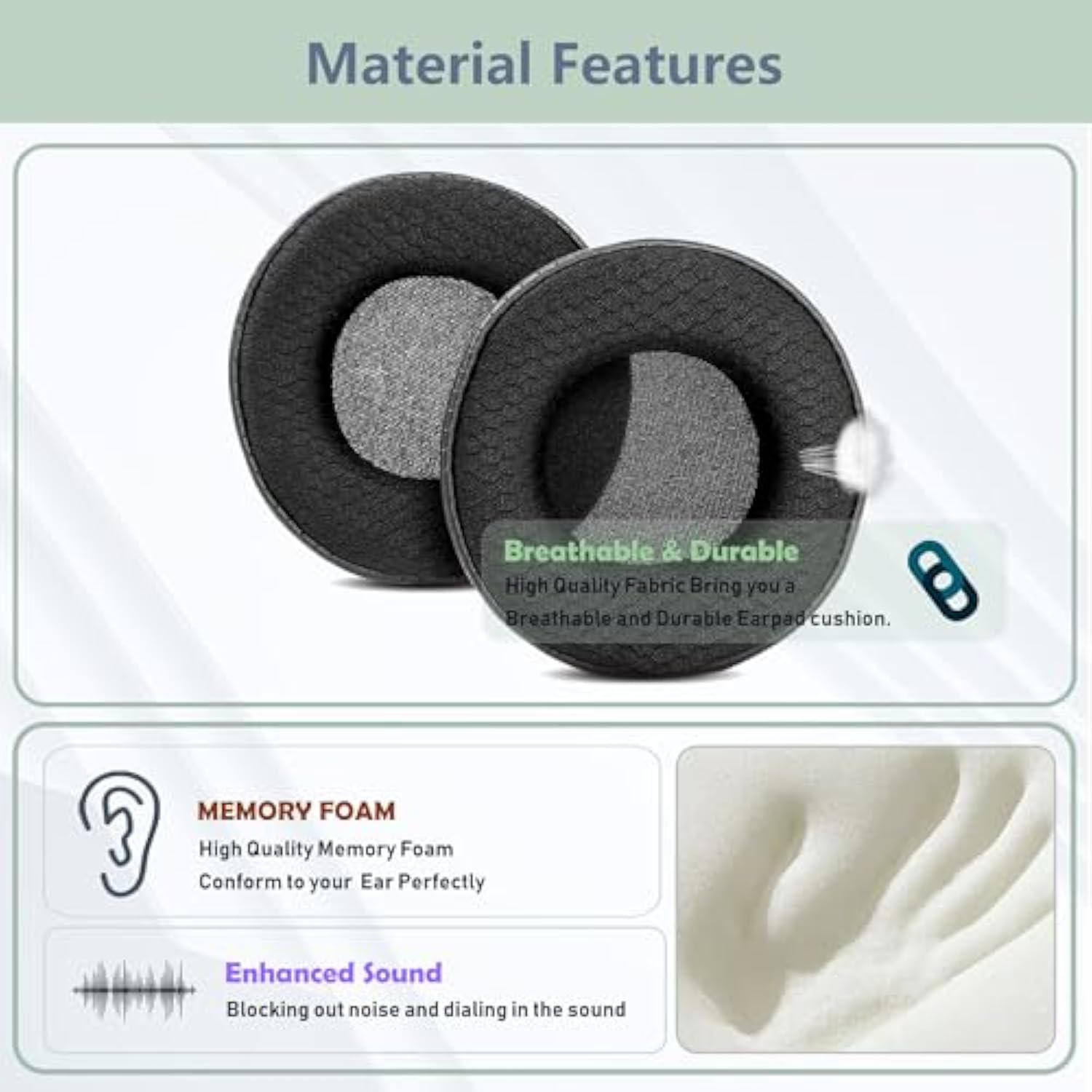 Durable And Breathable Earpads Replacement Compatible With Sennheiser Hd25 Hd25-1 Hd25-Ii Hd25Sp 25Sp-Ii Headphones Ear Pads Cushion(Punched Leather/Durable Fabric And Memory Foam)