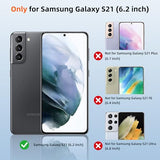 for  Galaxy S21 Case,Liquid Silicone Upgrade [Soft Anti-Scratch Microfiber Lining][2 HD Screen Protector][Full Camera Protection] Shockproof
