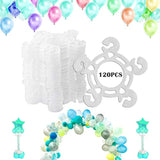 Balloon Clips(120 Pcs), Balloon Connectors For Decor Balloons Arch, Balloons Column Stand And Flowers - Birthday, Wedding, Baby Shower Party Decorations