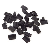 30Pcs Black Rubber Usb Port Cover Anti Dust Protector
