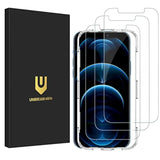 3-Pack Screen Protector For Iphone 12 Pro Max, Double Shatterproof Tempered Glass [Easy Installation] [9H Hardness] [99.99% Hd Clear] [Case Friendly] For Iphone 6.7 Inch