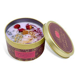 'S Gemstone Candles- Scented With Sweet Peonies And Infused With A Calming Amethyst Crystal And Handplaced Dried Flowers To Manifest Tranquility. Burns With An Elegant Wooden Wick. 8Oz.