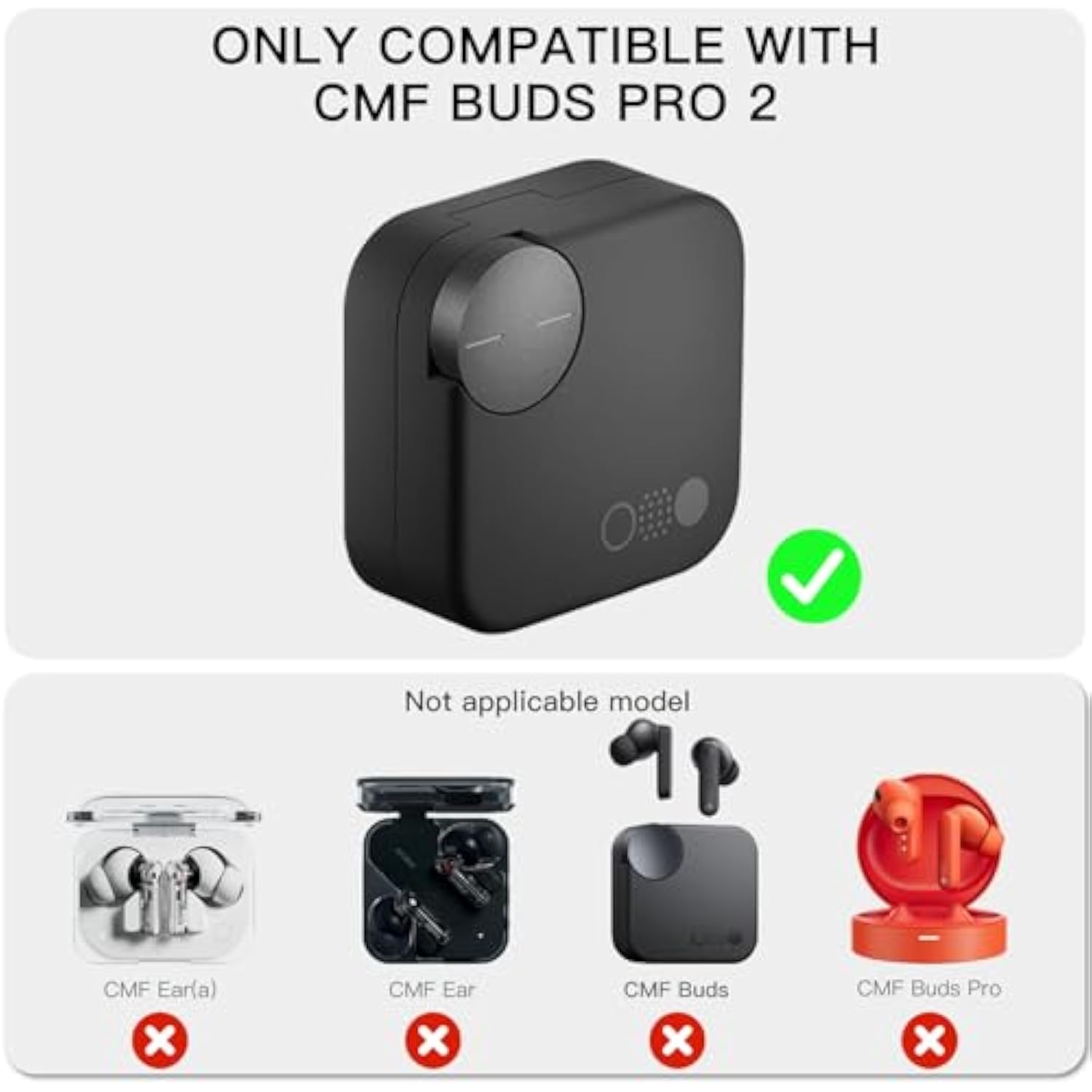 For Cmf Buds Pro 2 Case Cover, Transparent And Protective Soft Tpu Case For Cmf Buds Pro 2 Charging Headphones, Secure Locking System With Keychain (Clear)