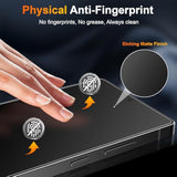 2 Pack For Samsung Galaxy S25 Ultra [6.9 Inch] Matte Glass Screen Protector + 2 Pack Camera Lens Protector With Easy Installation Kit, Fingerprint Unlock, Anti-Glare, 0.2Mm Tempered Glass