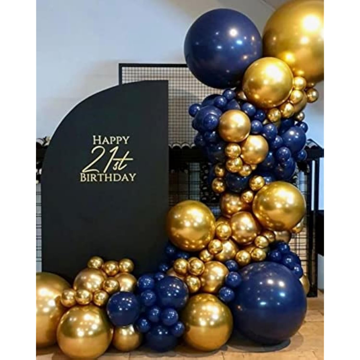 Metallic Gold Giant Balloons 36 Inch - 8 Pack Jumbo Chrome Gold Balloons Large Round Gold Latex Balloons For Photo Shoot Wedding Baby Shower Graduation Birthday Christmas Party Decorations