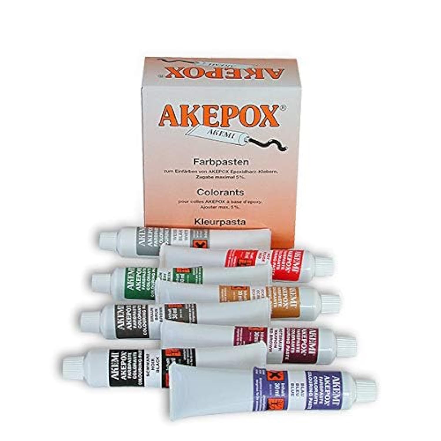 Akepox Assorted Colorant Set 8/Box