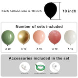 Sage Green And Retro Pink Balloons Pastel Orange White And Chrome Gold Balloons For Baby Shower Decorations Engagement Wedding Women Girls Birthday Party Decorations 10 Inch Balloons 60 Packs