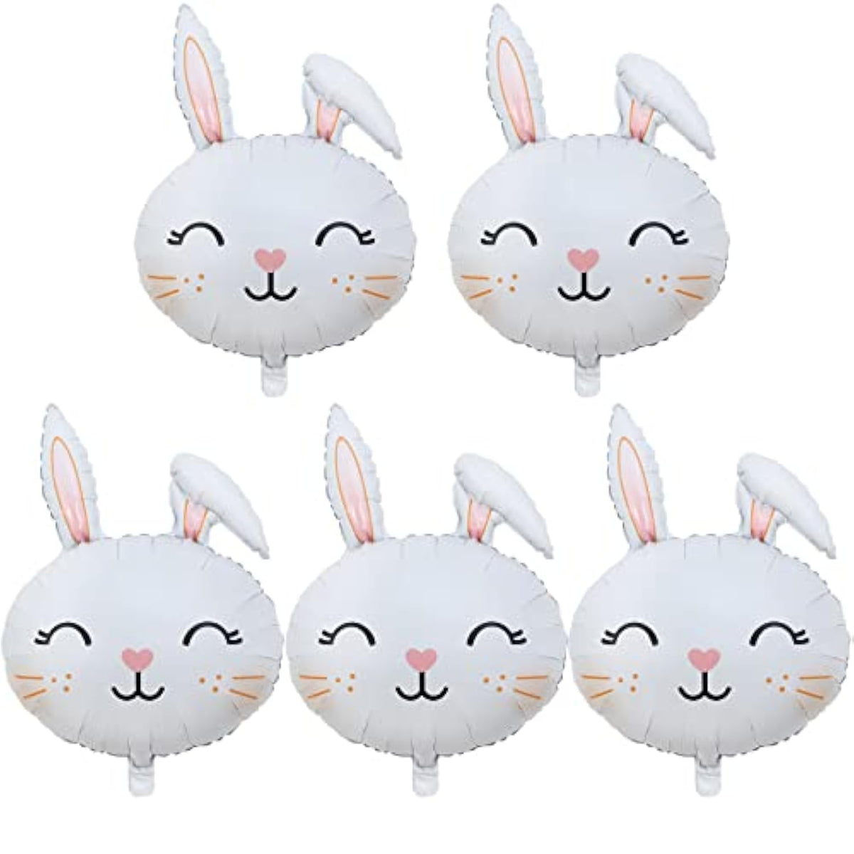 Bunny Foil Balloons: Easter Party Decorations, 5-Piece Set