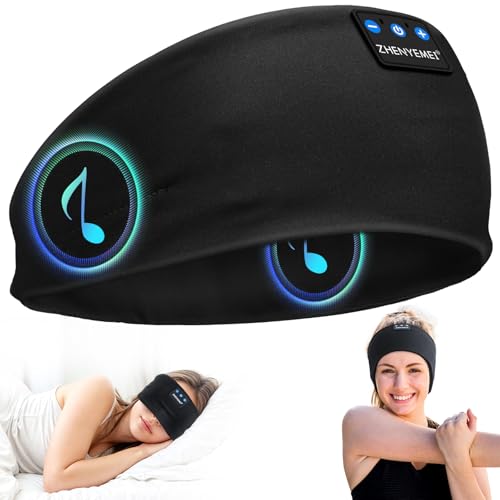 Sleep Headphones Wireless Bluetooth 5.4 Headband, Sports Earphones Sleep Earbuds With Hd Stereo Speaker Microphone For Workout Jogging Yoga Insomnia Air Travel Meditation Unique Gifts Black
