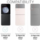 Inskin Tempered Glass Protector for Samsung Galaxy Z Flip 5 5G 6.7 inch [2023] - 3+3 Pack, Screen + Camera, Case-Friendly