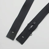 2Pcs #3 32 Inch Double Slider Nylon Coil Zipper Black With Two Long Pu