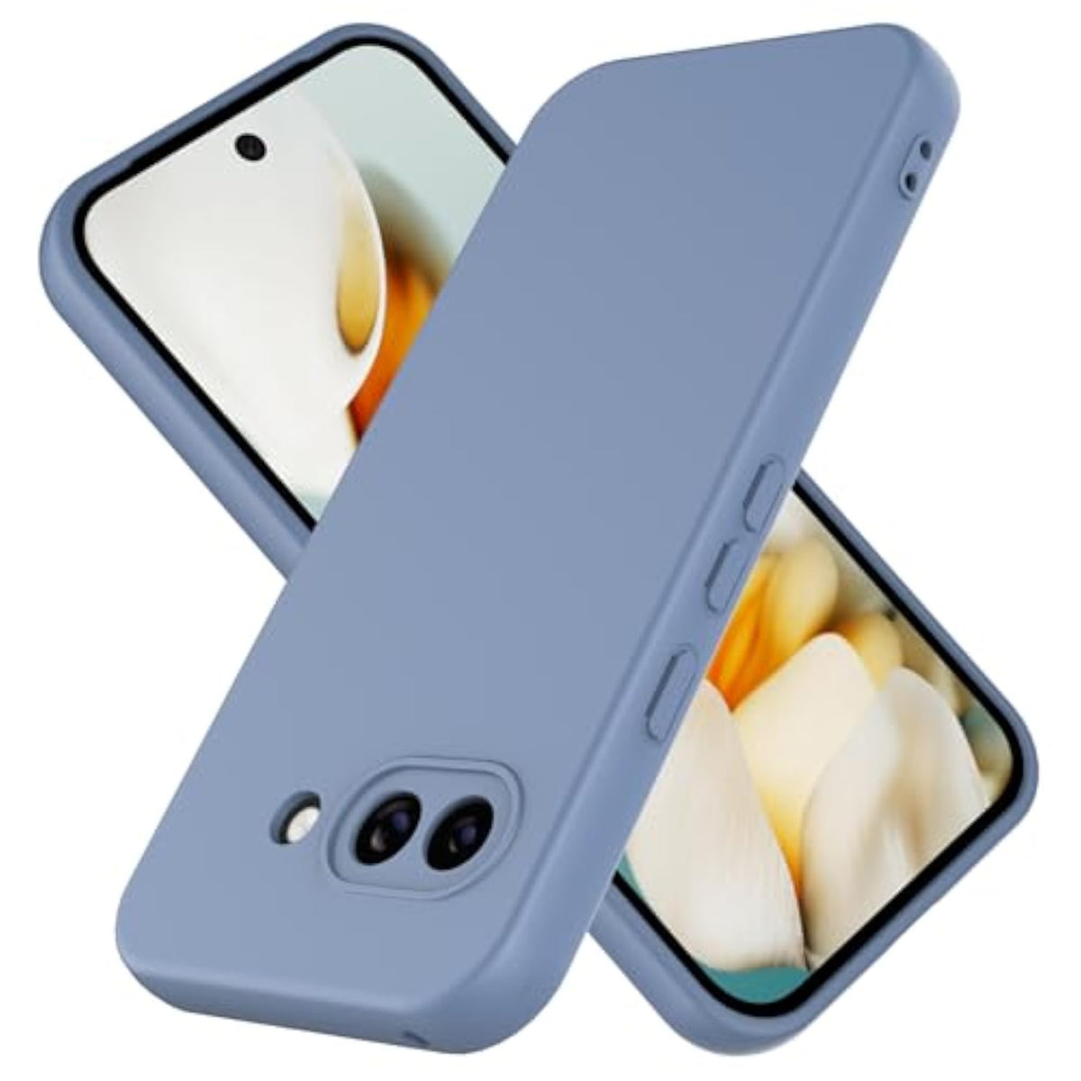 Silicone Case For Google Pixel 9A, Durable And Stylish Drop Tested Soft Silicone Gel Rubber Slim Fit Shockproof Protection Phone Cover For Pixel 9A (Gray)