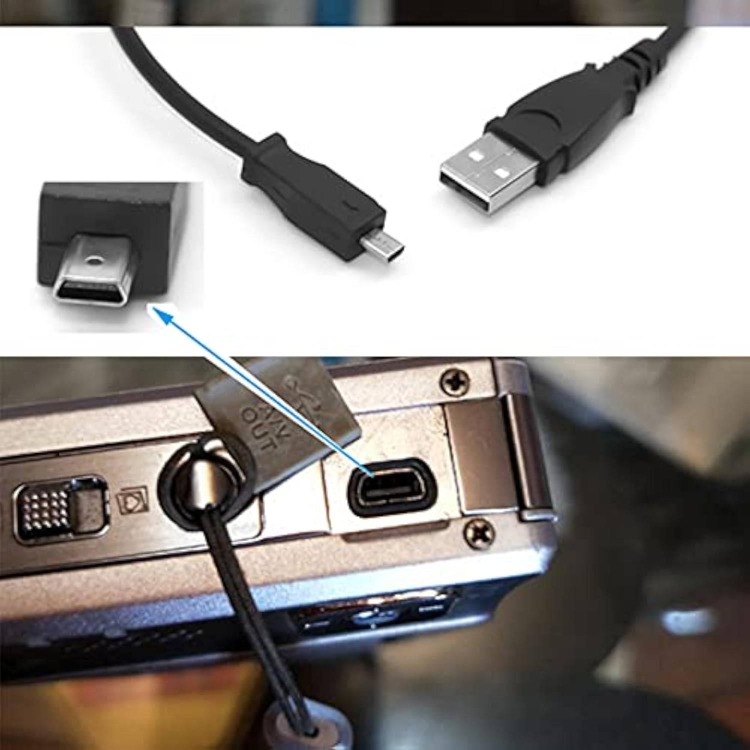 Easyshare Camera Usb Data Cable Cord For Kodak C140 C180 C182 C190 C310 C315 C330 C340 C350 C360 C433 C503 C513 V1003 V1073 C813 C875 C913 C1013 Cd33 M320 M340 M341 V1073 V1233 Charger Charging Cord