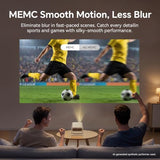 Official Licensed Google Tv 4K Smart Projector With Wifi And Bluetooth, Vali 1 Pro Dolby Audio, Memc, Native 1080P, Auto Focus & Keystone, 260" Portable Home Outdoor Movie Projector