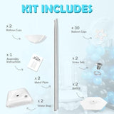 Telescoping Balloon Stand Set Of 2, 1.5Ft To 7Ft Free Adjustable Metal Balloon Column Stand For Party Decorations