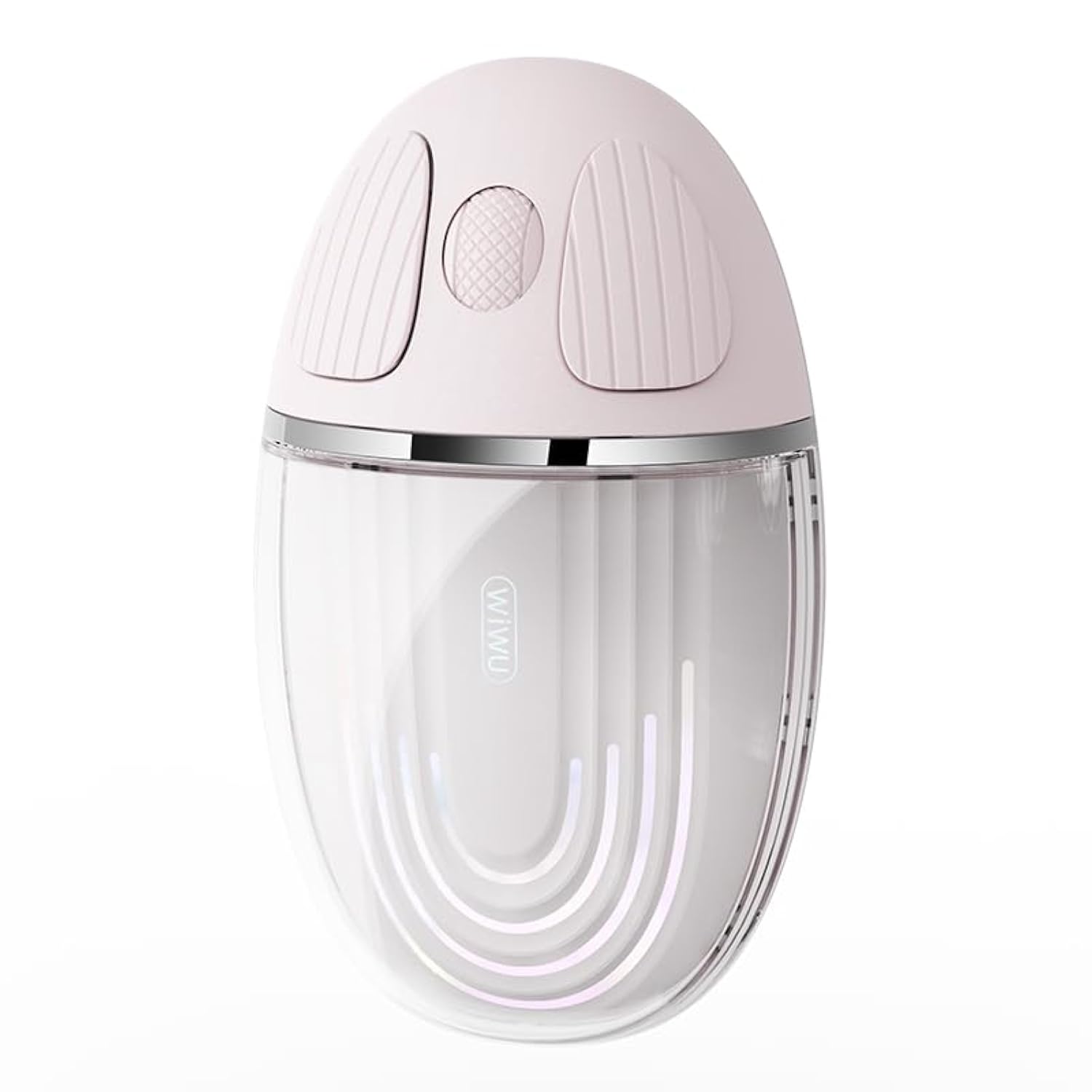 WIWU Magic Wireless Dual Mode Mouse - BT 5.0 + 2.4GHz, Rechargeable, Silent Click, Ergonomic Design for Smooth Navigation on Computers and Laptops, (Pink)