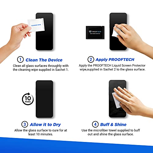 Liquid Glass Screen Protector | Covers Up To 6 Devices | For All Smartphones Tablets And Watches | Phone Scratch And Crack Resistant