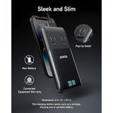 Anker Prime 6-in-1 USB C Charging Station, 140W Compact Power Strip for Work and Travel, 5 ft Detachable Extension Cord with 6 Ports, for iPhone 15/15 Plus/15 Pro/15 Pro Max(Non-Battery, Non-Wireless)