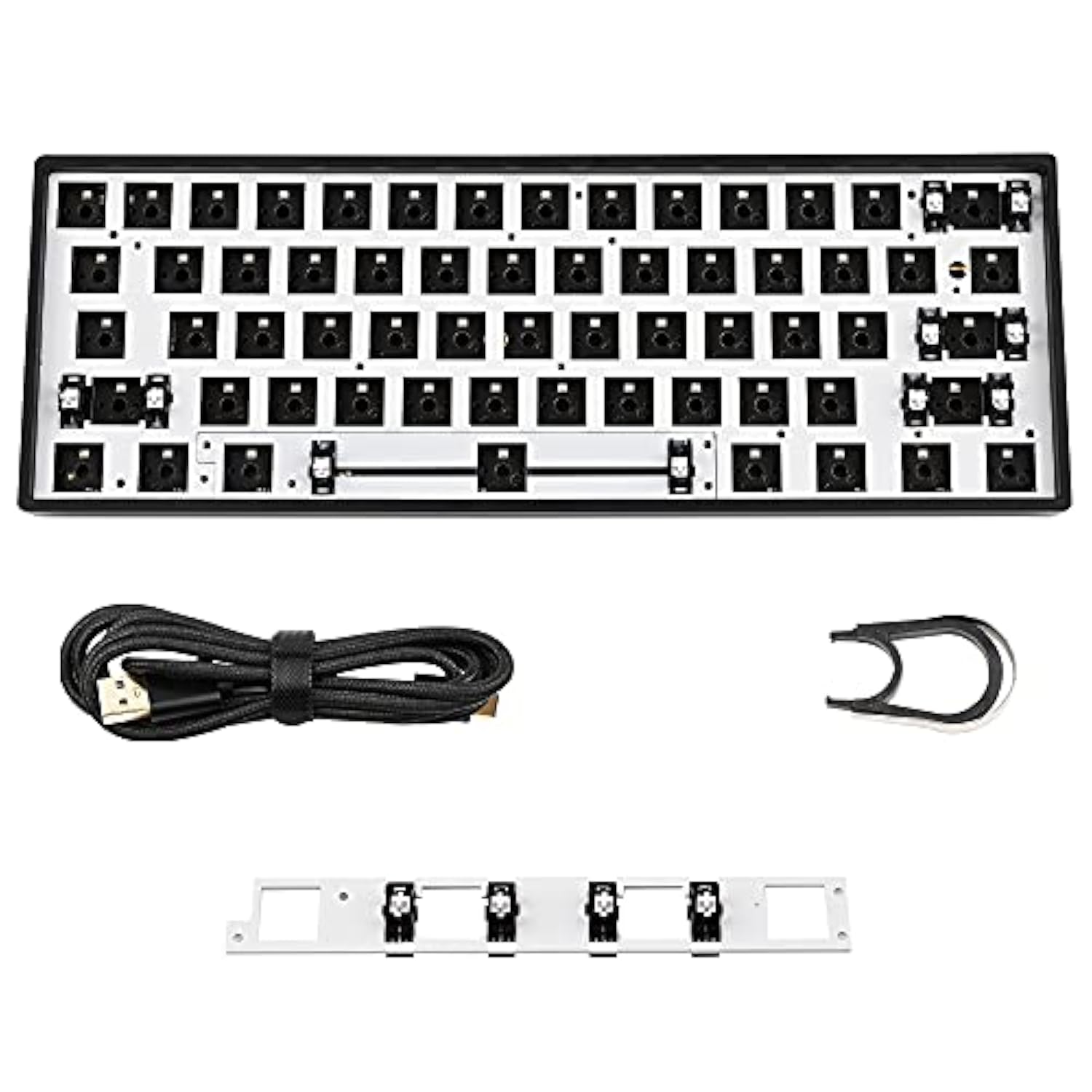 Gk61X V3 Pcb Plate Case For 60% Keyboard Custom Hot Swappable Rgb Keyboard Diy