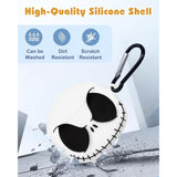 Boaretiu For Airpods 4 Case - 3D Glow In The Dark Cute Funny Smiley Skull Character Anime Scary Horror Cool Cover Design With Carabiner Keychain For Women Girls Girly Boy For Airpod 4 Case, Skeleton
