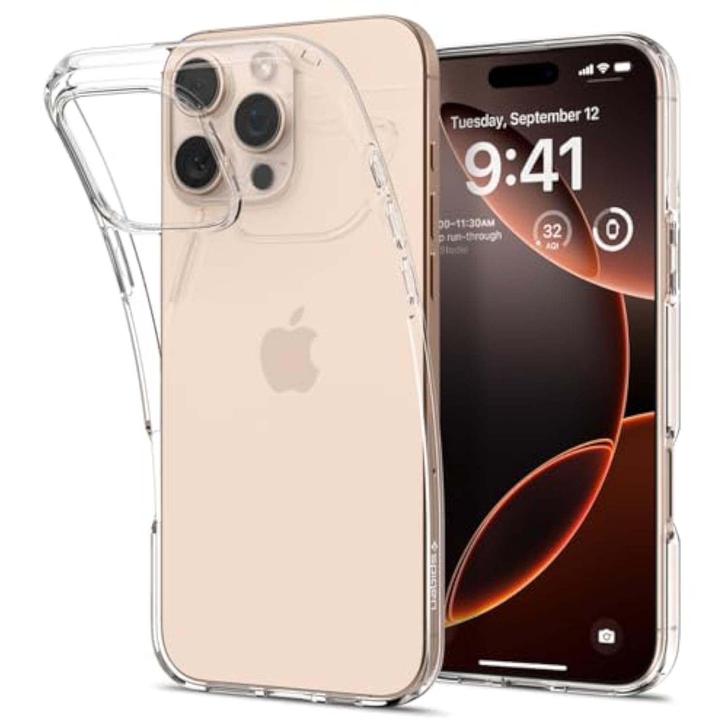 Spigen Liquid Crystal Designed for iPhone 16 Pro Case [NOT Compatible with MagSafe], [Military-Grade Protection] - Crystal Clear