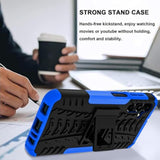 For Samsung Galaxy A15 5G Case With 2 Pack Screen Protector, Grade Shockproof, Heavy Duty Robust Bumper Cover With Kickstand For Galaxy A15 5G Phone Blue