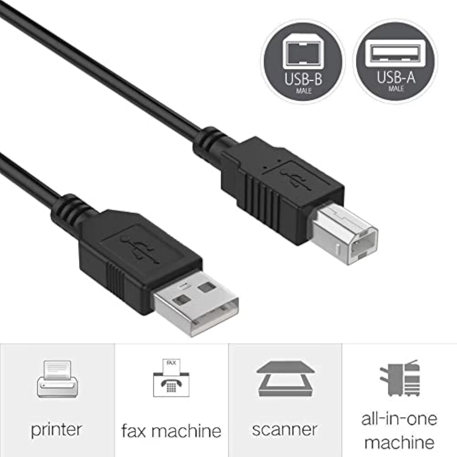 Usb Cable Cord For Focusrite Scarlett Solo 18I8 2I4 2I2 6I6 Mk2 Audio Interface 6Ft