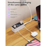 60W 8-Port Usb Charging Station - Charge Multiple Devices Simultaneously, Includes Chargers For Various Devices