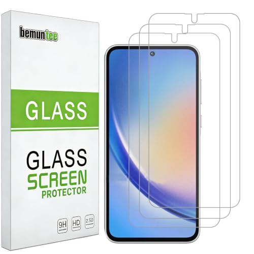 Screen Protector For  Galaxy A35 5G, [3 Pack] Tempered Glass with 9H Hardness, Anti-Scratch, Bubble-Free