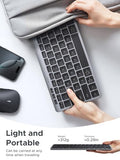K551 Slim Quiet Wireless Bluetooth 78Keys Keyboard, 3-Device Free Switching With Bluetooth & 2.4G, Compatible With Windows/Macos/Ios/Android, Works With Macbook, Lenovo, Hp