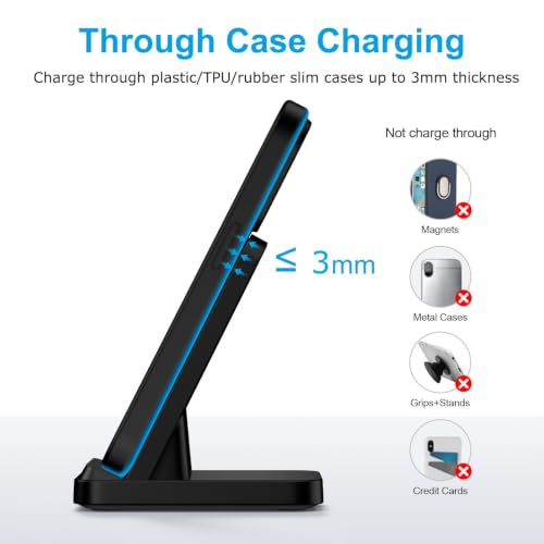 for Google Pixel 9, 10 Pro XL, Wireless Charger Phone Stand Station for Google Pixel 10a, 10, 10 Pro, 10 Pro Fold, 9, 9 Pro, 9 Pro XL, 8, 8 Pro, 7, 7