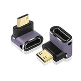 8K Mini Hdmi To Standard Hdmi Adapter 2.1 Version Mini Hdmi Male To Up Angle 9