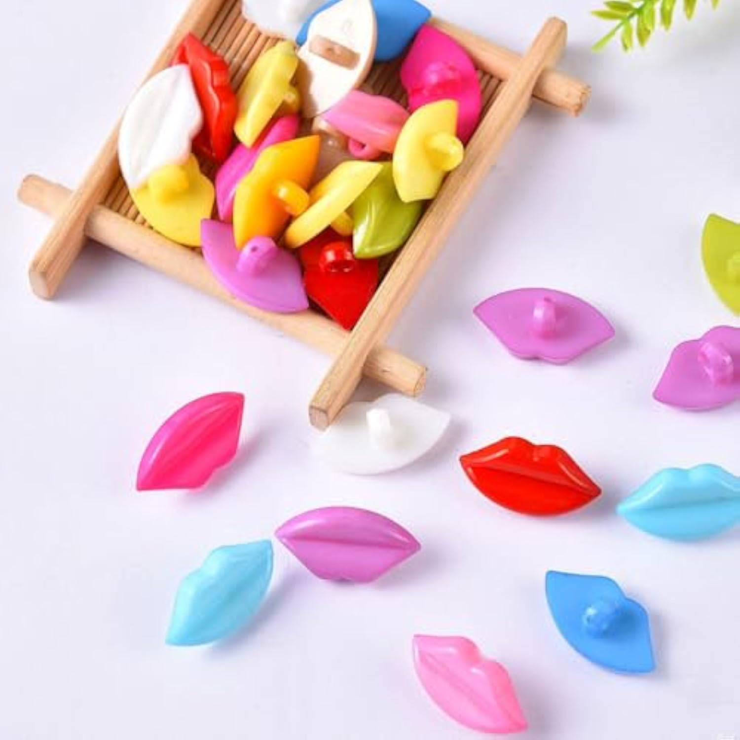 Diy Sewing Accessories Felt Leaves Sewing Buttons Nylon Buttons Lips S
