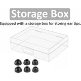 Replacement Memory Foam Ear Tips Compatible With Powerbeats-Pro 2, Noise Canceling Foam Eartips Ear Plug Ear Tip,Fit In Case,L/M/S 3 Size 3 Pairs,Black (214Pbp3P2B)