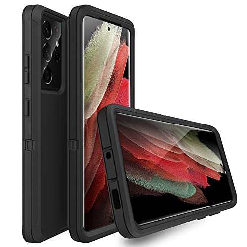 Case Compatible with Galaxy S21 Ultra Case, 3-Layer Super Full Heavy Duty Body Bumper Cover/Shock Protection/Dust Proof, Designed for  Galaxy