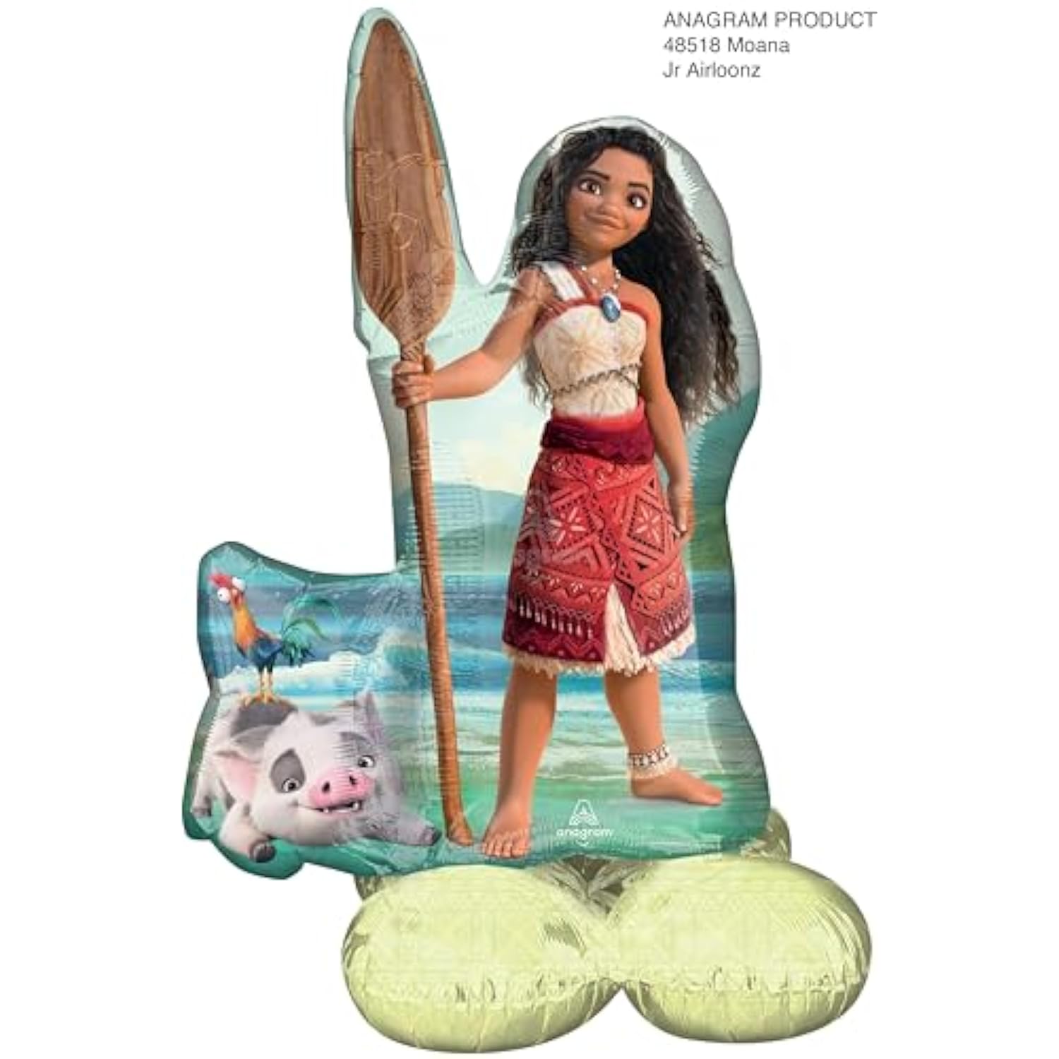 Moana's Birthday Party Supplies Airloonz and Foil Balloon Bouquet Decorations