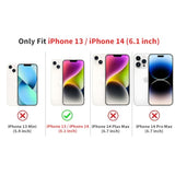 Cute Bow Phone Case For Iphone 13 / Iphone 14 Case 6.1", Aesthetic Coquette Ribbon Bowknot Pattern Print Design 2-In-1 Matte Phone Cover Shockproof Soft Tpu Hard Pc Protection Girls Women Funda