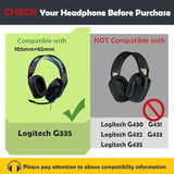 Headphone Ear Pads Cushion Memory Foam Replacement-Earpads Compatible With Logitech G335 Wired Gaming Headphones