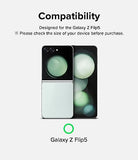 Dual Easy Film [4-Layer Protection] Compatible with  Galaxy Z Flip 5 Screen Protector, Self Healing Repair Coating Full Coverage HD Clear