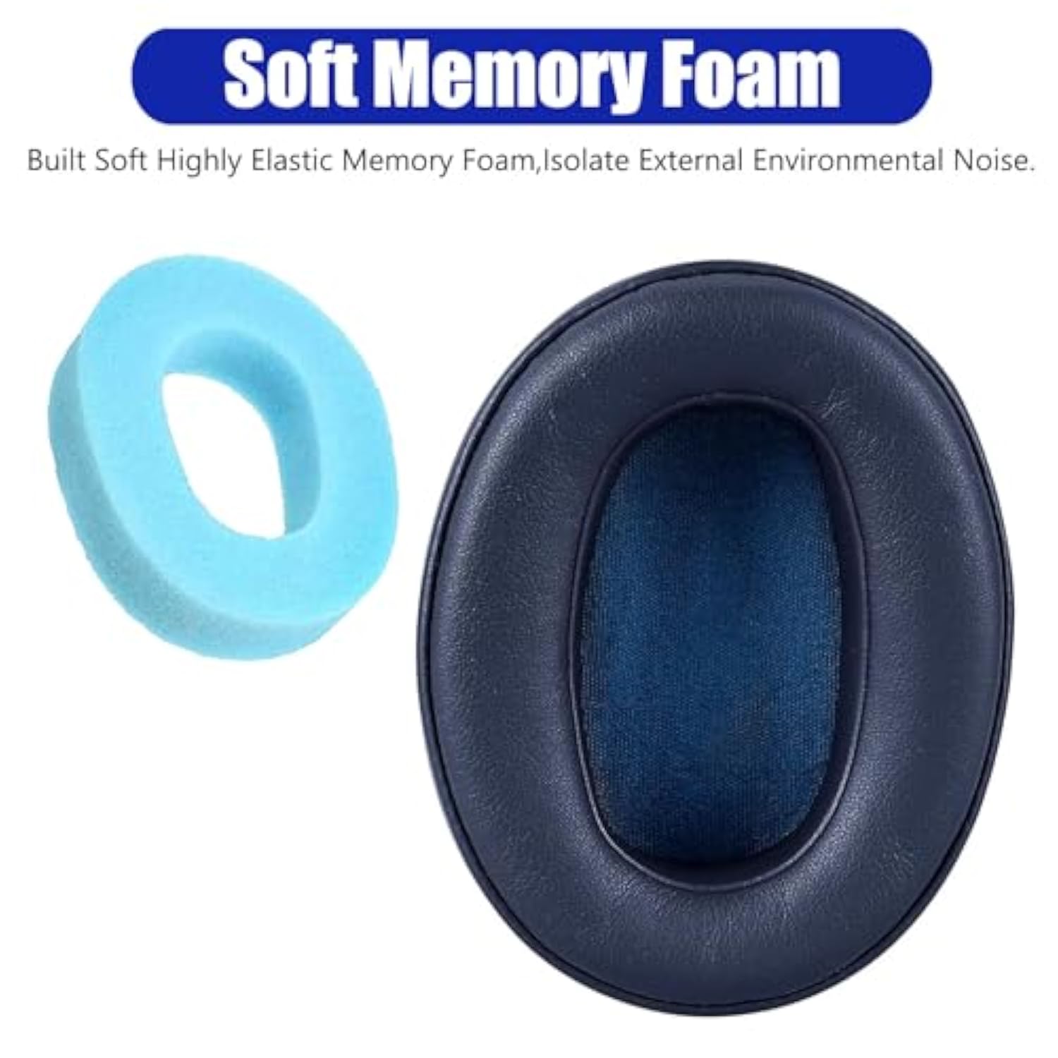 Wh-Xb900N Earpads Replacement Ear Pads Xb900N Pads Ear Cup Cushions Cover Parts Compatible With Wh-Xb900N Headphones. (Blue)