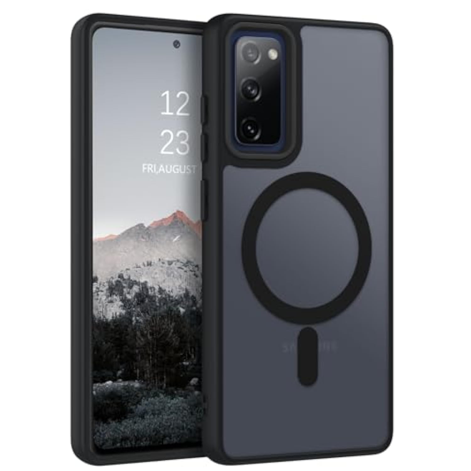 Samsung Galaxy S20 FE Magnetic Case Matte Shockproof Full Body Black