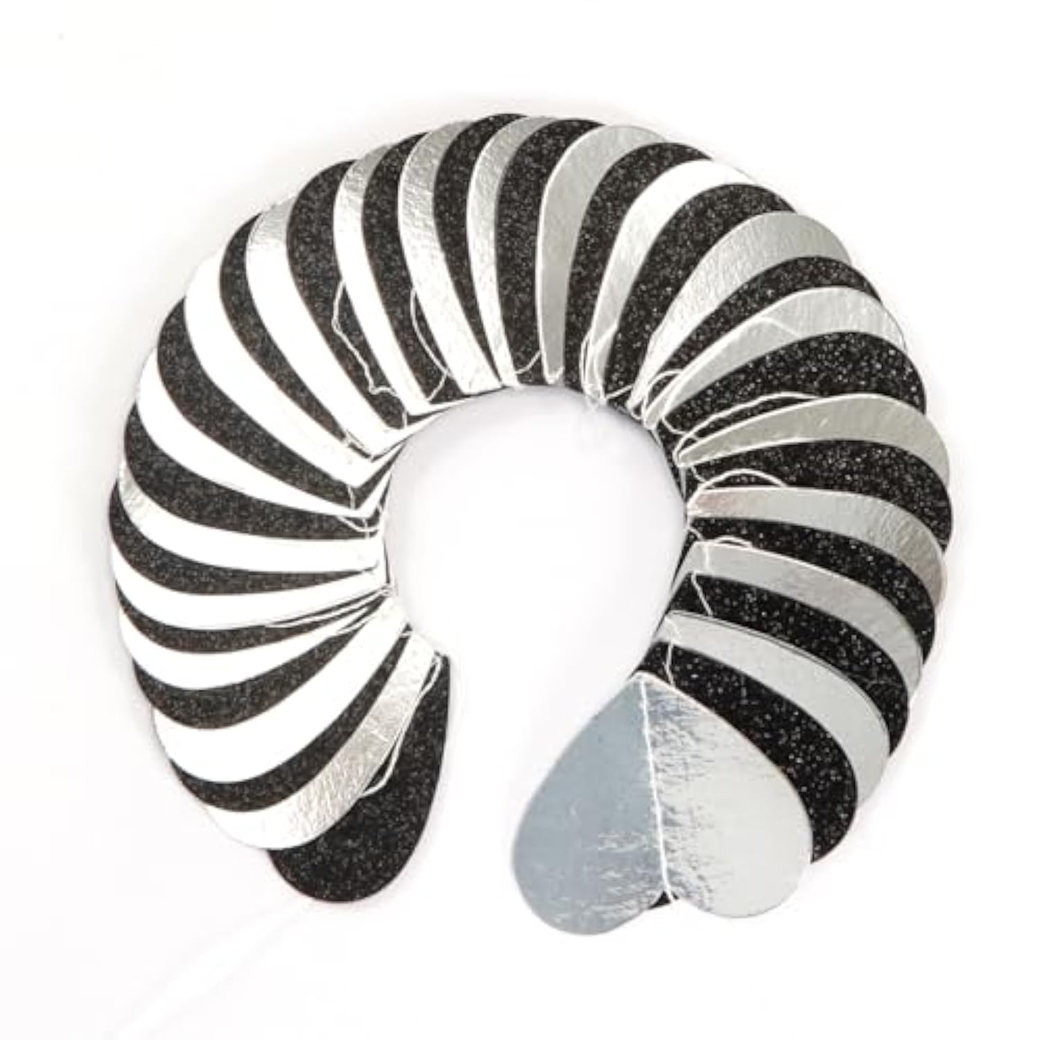 Black White Silver Heart Garland – 52ft Party & Event Hanging Décor