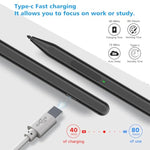 Stylus Pen For Microsoft Surface Pro11/10/9/8/X/7+/6/5/4/3, Surface Go 4/3/2/1, Surface Laptop1-6/Studio/Book 3/2/1 With Eraser Side Button,Palm Rejection,Tilt Function,1024 Pressure