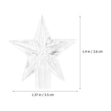 String Light Bulbs Cover 100Pcs Star Shaped Fairy Lamp Shades Decorative String Light Covers Christmas Tree Toppers For