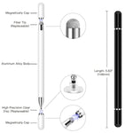 Stylus Pens For Touchscreen,2 Pack High Sensitivity & Precision Magnetic Disc Stylus Pen For Ipad/Apple/Iphone/Samsung/Android All Capacitive Touch Screen